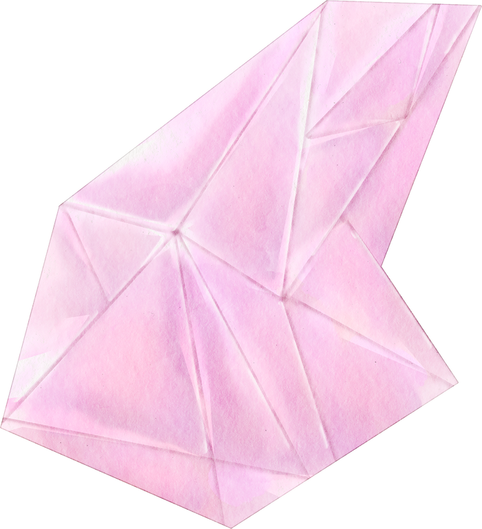 watercolor pink diamond