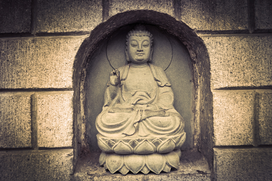 stone statue of buddha
